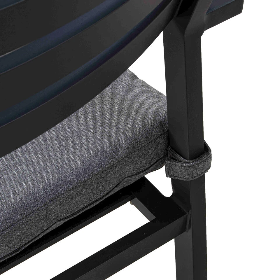 Giga Meubel Stapelbare Tuinstoel Aluminium Antraciet - Zithoogte 43cm - Stoel 6 Giga Meubel Stapelbare Tuinstoel Aluminium Antraciet - Zithoogte 43cm - Stoel - Afbeelding 4