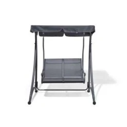 Beliani Schommelbank TESERO - Grijs Staal -VIDAXL Verkoop 08e830153750415bbb0dbce24ef08ae1