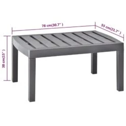 VidaXL Tuintafel 78x55x38 Cm Kunststof Mokkakleurig -VIDAXL Verkoop 0f31c59089164bc69077166b82b4c5ee