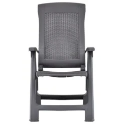 VidaXL Tuinstoelen 2 St Verstelbaar Kunststof Mokka -VIDAXL Verkoop 1000006301 0102