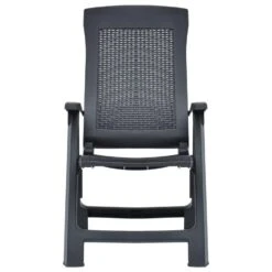 VidaXL Tuinstoelen 2 St Verstelbaar Kunststof Antracietkleurig 8 VidaXL Tuinstoelen 2 St Verstelbaar Kunststof Antracietkleurig -VIDAXL Verkoop 1000006340 0102