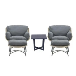 Garden Impressions Selene Loungestoelen Met Bijzettafel - Donker Grijs 7 Garden Impressions Selene Loungestoelen Met Bijzettafel - Donker Grijs -VIDAXL Verkoop 1000013864 0102