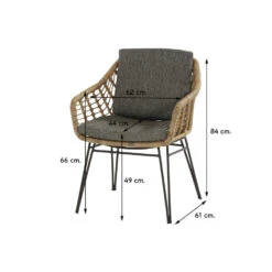 4 Seasons Cottage Tuinstoel (1 St.) -VIDAXL Verkoop 1000031704 0102