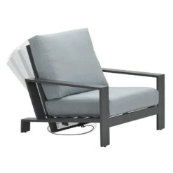 Garden Impressions Coba Verstelbare Lounge Tuinstoel - Mint Grey -VIDAXL Verkoop 1000035582 0104