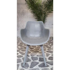 SenS-Line Jasper Tuinstoel - Kunststof - Grijs -VIDAXL Verkoop 1000038283 0103