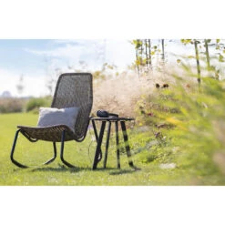 WOOOD Schommelstoel Buiten Tom - Rattan - Naturel - 97x51x95 -VIDAXL Verkoop 1000041308 0102