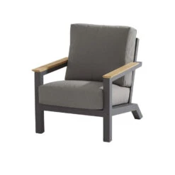 4 Seasons Outdoor Capitol Lounge Tuinstoel - Donker Grijs -VIDAXL Verkoop 1000042157 0104
