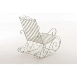 Clp Schommelstoel Smilla Antiek Wit -VIDAXL Verkoop 1000045406 0103