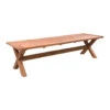 Livingfurn - Tuintafel Table Cross - 100x200x78 - Teakhout -VIDAXL Verkoop 1000045419