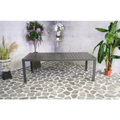 SenS-Line Jerry Tuintafel Antraciet - 220x100 Cm -VIDAXL Verkoop 1000048263 0102