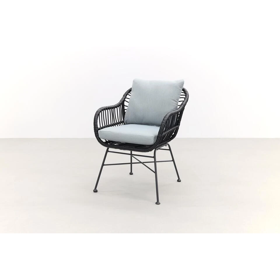 Garden Impressions Margriet Tuinstoel - Zwart Mint Grey 5 Garden Impressions Margriet Tuinstoel - Zwart Mint Grey - Afbeelding 3