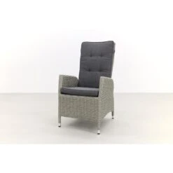 VDG Manhattan Wicker Verstelbare Tuinstoel - White Grey -VIDAXL Verkoop 1000050056 0102