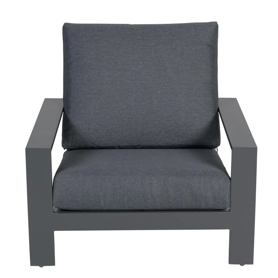 Garden Impressions Coba Lounge Tuinstoel - Donker Grijs 3 Garden Impressions Coba Lounge Tuinstoel - Donker Grijs - Afbeelding 2