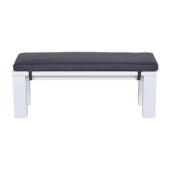 Garden Impressions Plaza Lounge Tuinbank 115,5x43xH40 Cm -mat Wit -VIDAXL Verkoop 1000052959 0103