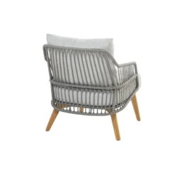 4-Seasons Sempre Loungestoel - Teak/Silver Grey (1 St.) -VIDAXL Verkoop 1000052970 0103