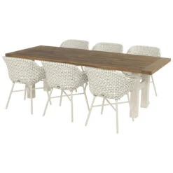 Hartman Yasmani Dining Tuintafel - 240x100 Cm. - White -VIDAXL Verkoop 1000053249 0102