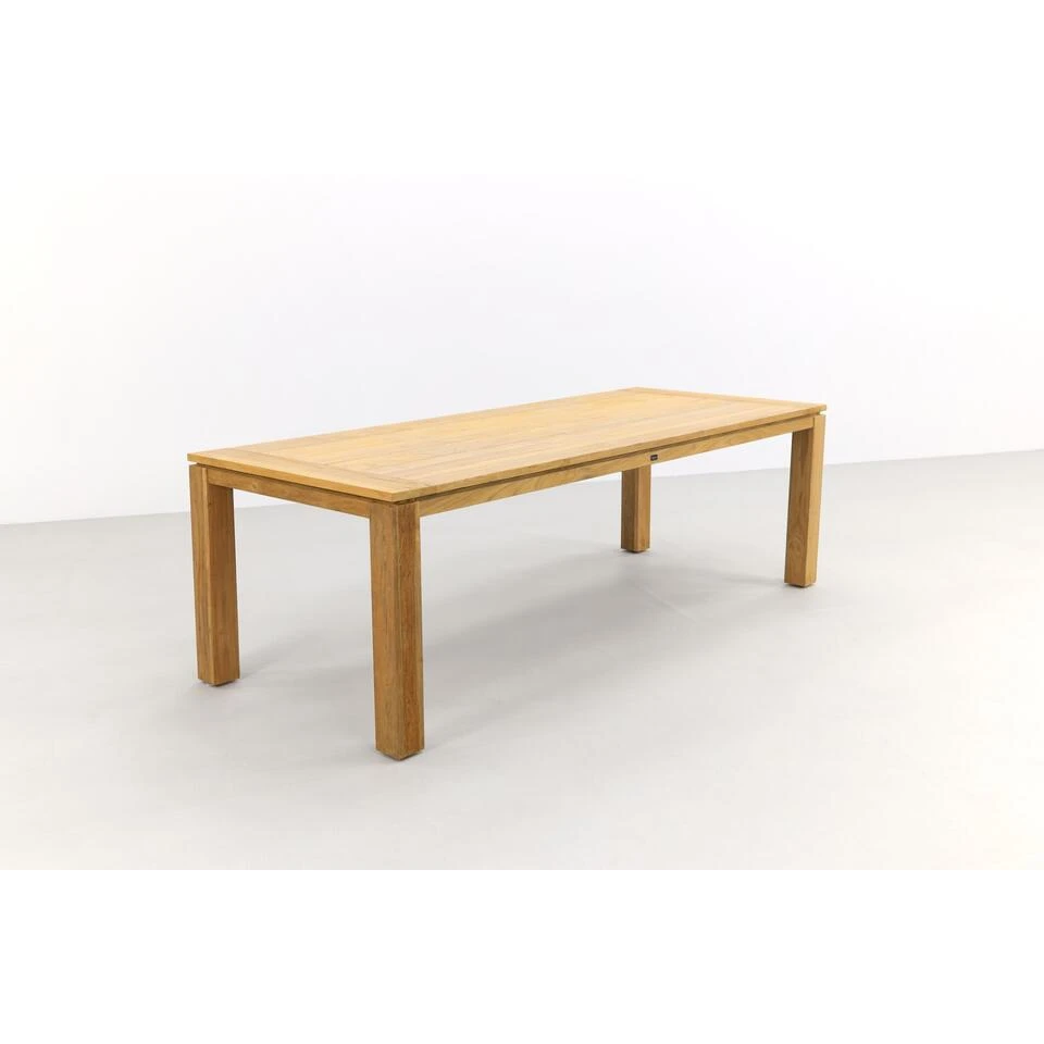 Allure VDG Rome Teak Tuintafel 240 X 100 Cm. - Natural Brown 5 Allure VDG Rome Teak Tuintafel 240 X 100 Cm. - Natural Brown - Afbeelding 3