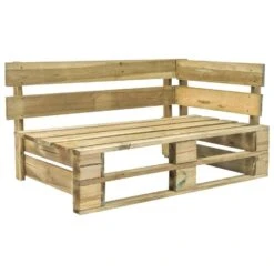 VidaXL Tuinbank Met Grijze Kussens Pallet Grenenhout -VIDAXL Verkoop 1000060776 0102