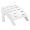 Beliani Voetenbankje ADIRONDACK - Wit Kunsthout -VIDAXL Verkoop 1000069780