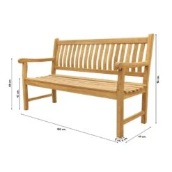 VDG Teakhouten Tuinbank Patrick - 150 Cm -VIDAXL Verkoop 1000072937 0101