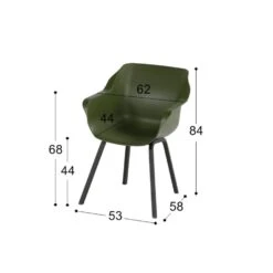 Hartman Sophie Element Dining Armstoel- Moss Groen - 4 St. -VIDAXL Verkoop 1000074496 0103