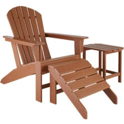 Tectake -tuinstoel Adirondack -Janis - Bruin -VIDAXL Verkoop 1000078043 0102