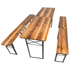 Tectake - Biertafel Met Banken, Campingtafel, Opklapbaar -VIDAXL Verkoop 1000078062 0102