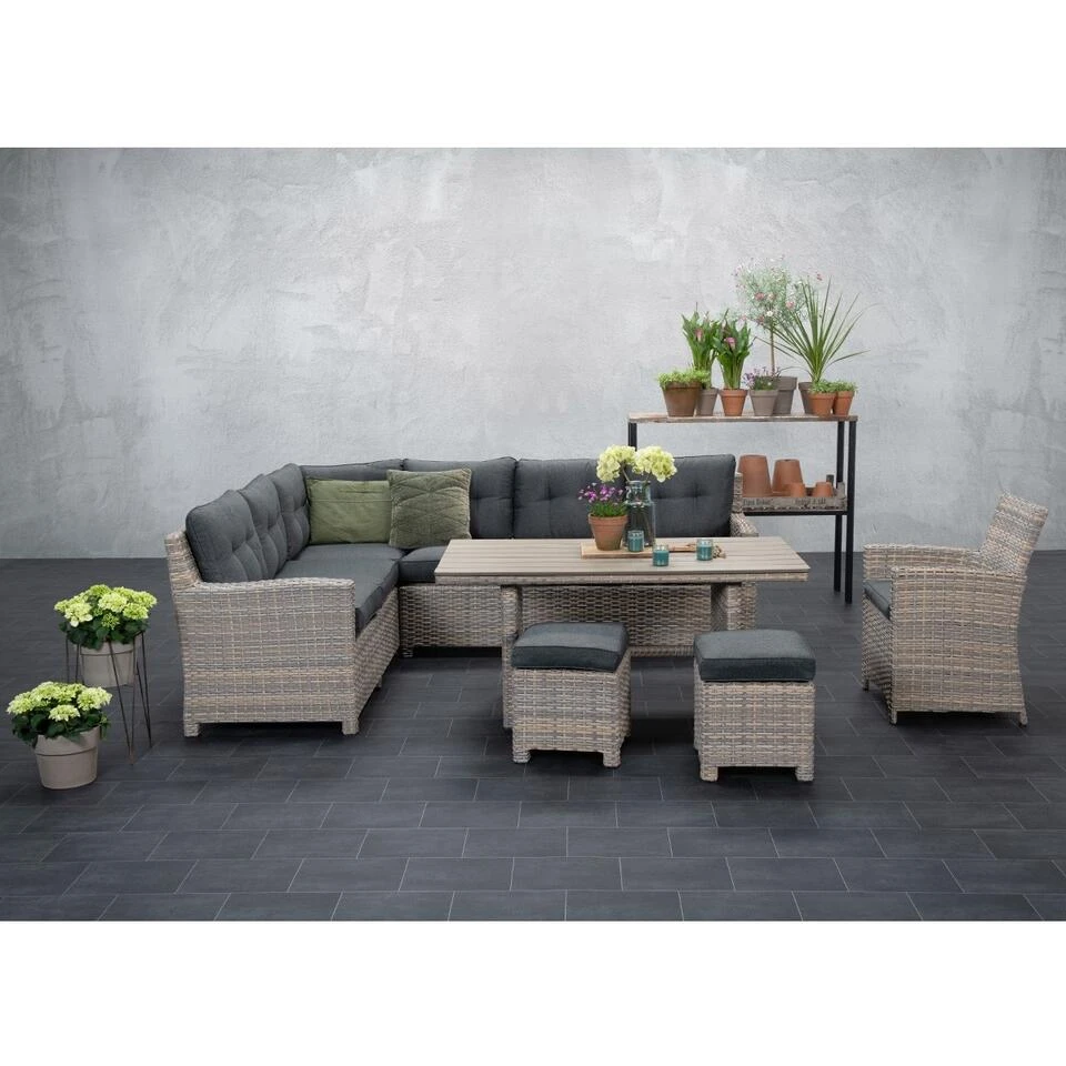 Garden Impressions Alaska Lounge Dining Tuinstoel -vintage Willow 4 Garden Impressions Alaska Lounge Dining Tuinstoel -vintage Willow - Afbeelding 2