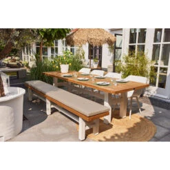 Hartman Yasmani Bank - 300x45 Cm. - White -VIDAXL Verkoop 1000084619 0103