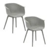 Garden Impressions Lexy Tuinstoel Licht Grijs - 2 Stuks -VIDAXL Verkoop 1000087052