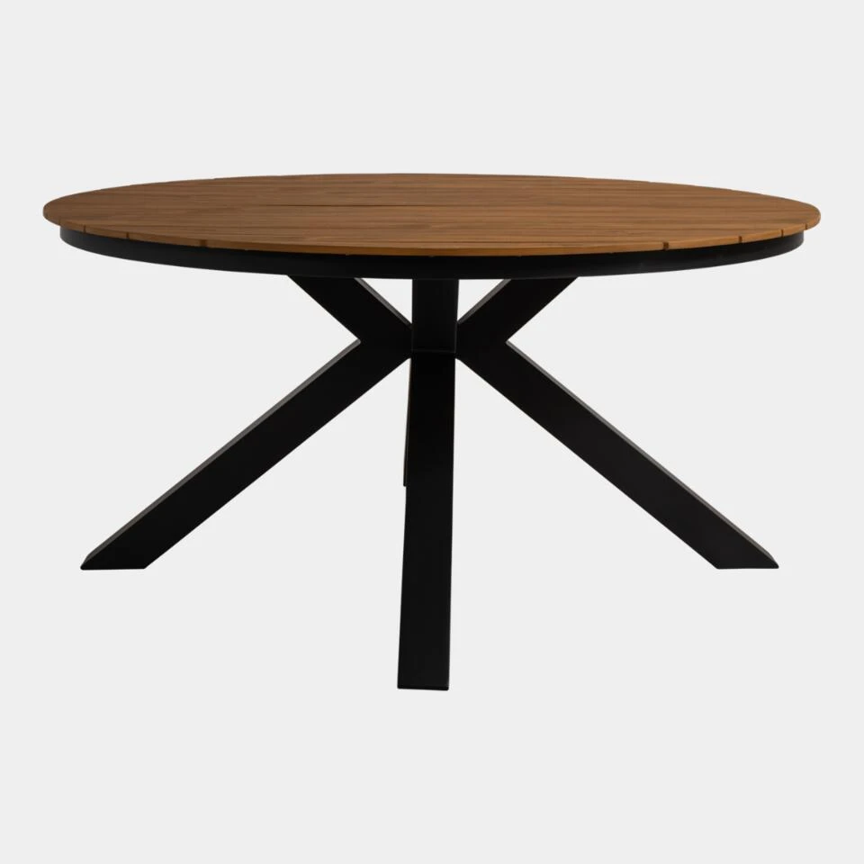 Arezzo Tuintafel Rond - Hout - Bruin 4 Arezzo Tuintafel Rond - Hout - Bruin - Afbeelding 2