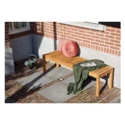 Exotan 3-Zits Tuinbankje Comfort - Teak - Naturel - 44x150x45 -VIDAXL Verkoop 1000088949 0102