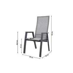 VDG Azoren Loungestoel Verstelbaar - Antraciet -VIDAXL Verkoop 1000089053 0101