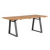 Exotan Tuintafel Sydney - Teak/Metaal - Naturel - 75x185x90 -VIDAXL Verkoop 1000089235