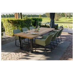 Exotan Fauteuil Buiten Plaza - Aluminium - Groen - Set Van 2 -VIDAXL Verkoop 1000090468 0102
