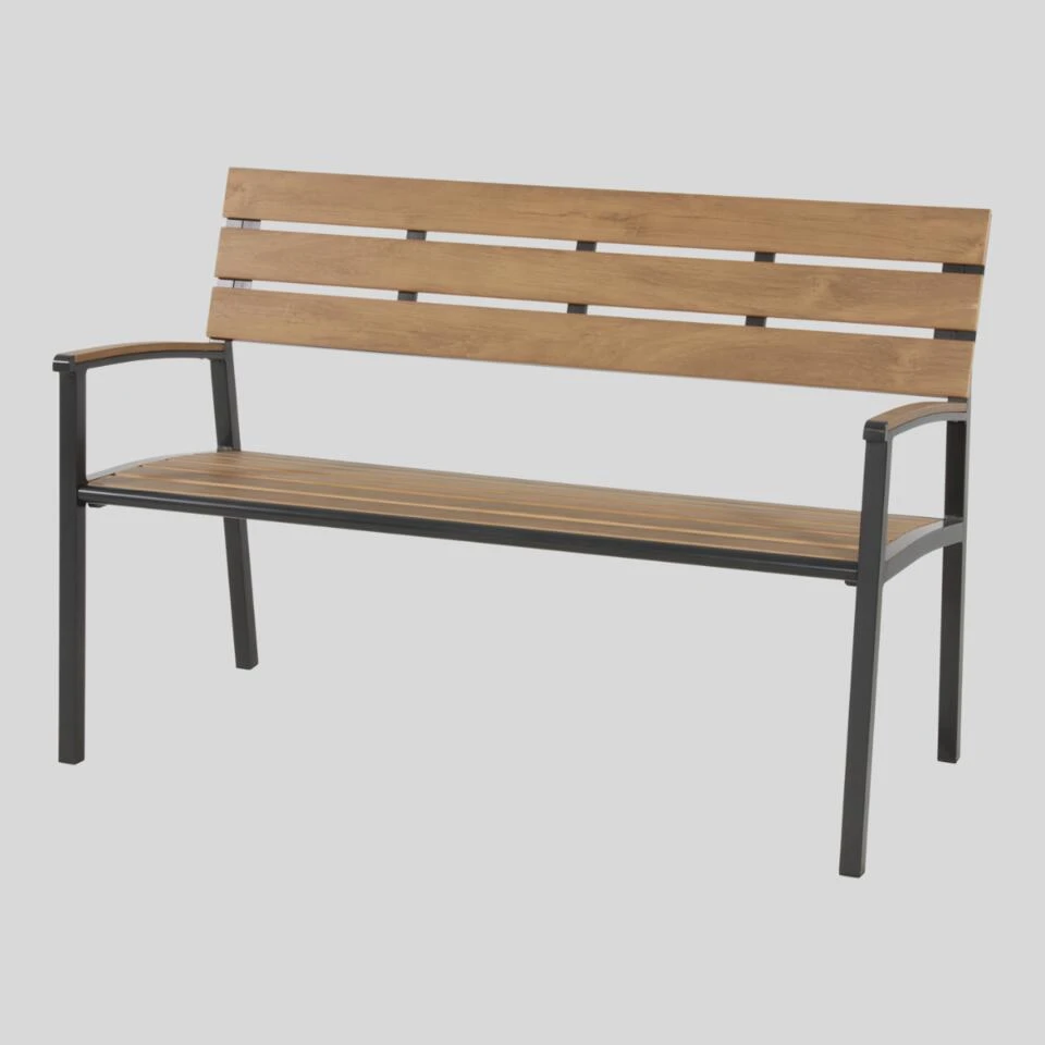 Arezzo Tuinbank 120cm - Hout - Bruin 4 Arezzo Tuinbank 120cm - Hout - Bruin - Afbeelding 2