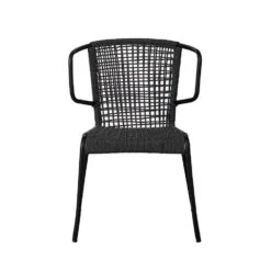 Tuinstoel Dora Touw Antraciet - 61x57x77 Cm - Touw - Grijs -VIDAXL Verkoop 1000092415 0102