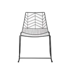 Dining Tuinstoel Millie Bewerkt Metaal Zwart - 56x59x81 Cm - Metaal - Zwart -VIDAXL Verkoop 1000092417 0101