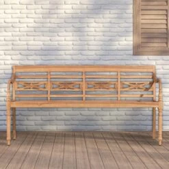 CLP Bank Maryland 170 Cm Teak 8 CLP Bank Maryland 170 Cm Teak -VIDAXL Verkoop 1000097777 0102