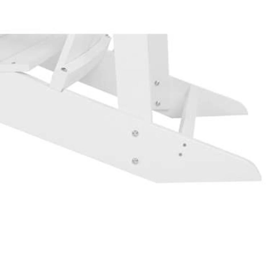 Beliani Tuinstoel ADIRONDACK - Wit Kunsthout 5 Beliani Tuinstoel ADIRONDACK - Wit Kunsthout - Afbeelding 3