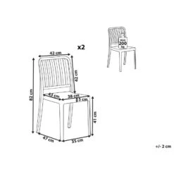 Beliani Tuinstoel SERSALE - Blauw Synthetisch Materiaal -VIDAXL Verkoop 2069edf8524d4b52926771692ba20a16