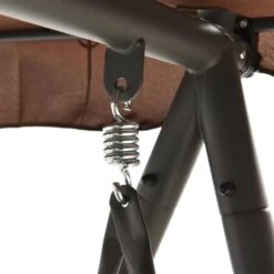 VidaXL Schommelbank Voor Buiten Met Luifel Converteerbaar Koffiekleur -VIDAXL Verkoop 264d778780dd46c29e06488088369fc3