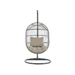 Beliani Hangstoel ALBA - Zwart Pe Rotan 8 Beliani Hangstoel ALBA - Zwart Pe Rotan -VIDAXL Verkoop 271472dcb940475fb0a70c6c385fb322