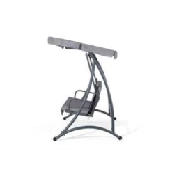 Beliani Schommelbank TEMPLE - Grijs Polyester -VIDAXL Verkoop 2971f8da568d4ff79c32d700b35c5e55