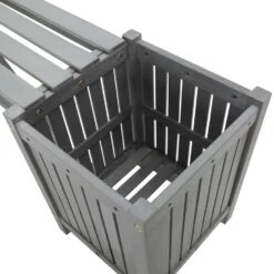 VidaXL Tuinbank Met 2 Plantenbakken 150 Cm Massief Acaciahout Grijs 8 VidaXL Tuinbank Met 2 Plantenbakken 150 Cm Massief Acaciahout Grijs -VIDAXL Verkoop 36964584607f4916a94c82b7d5b1a1ff