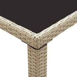 VidaXL Tuintafel 123x60x74 Cm Poly Rattan Beige -VIDAXL Verkoop 36ea51380fd445ee9ef928463dee01ec