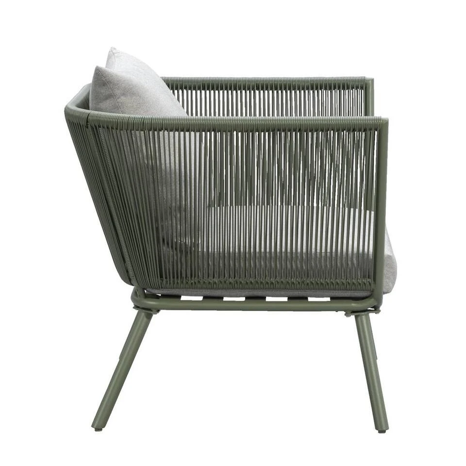 Loungestoel Almeria - Olijfgroen - 75x89x75 Cm 5 Loungestoel Almeria - Olijfgroen - 75x89x75 Cm - Afbeelding 3