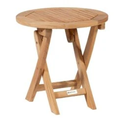 Exotan Klaptafel Rond - Teakhout - Ø45x45 Cm