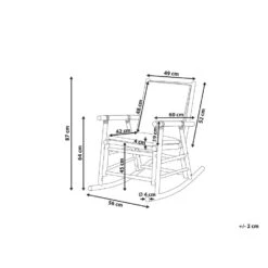 Beliani Schommelstoel FRIGOLE - Lichte Houtkleur Bamboehout -VIDAXL Verkoop a7bf54dc45014ffa925159eb79e7307a