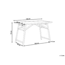 Beliani Inklapbare Tafel MOLISE - Lichte Houtkleur Bamboehout -VIDAXL Verkoop afbd115325624cc2927caa47af10444e